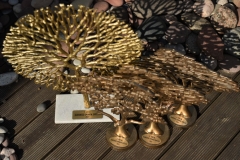 ABS plastikāta plāksnīte balvām gold brushed