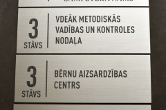 PLASTIKĀTA PLĀKSNE BIROJAM - IESTĀDEI