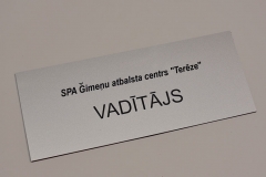 ABS plastikāta informatīvās plāksnītes durvīm.