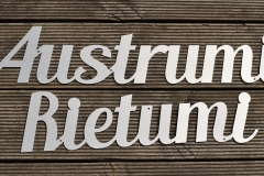 ALUMĪNIJA BURTI UN VĀRDI