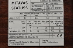 Alumīnija datu plāksne.