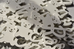 Frēzēti koka koka vārdi ar lācīti bērnudārza grupiņai -  Lācīši