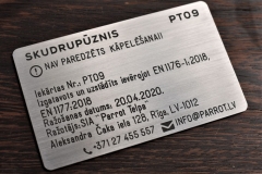 Gravētas nerūsējošā tērauda plāksnes rotaļu laukumam
