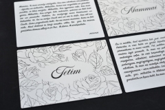 Plāksnīte dāvanai no anodēta alumīnija brushed ar gravējumu