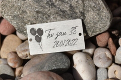 Gravēta alumīnija plāksnīte dāvanai