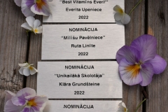 Gravētas alumīnija plāksnītes balvām.