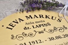 GRAVĒTA MISIŅA PLĀKSNE- OVĀLA FORMA