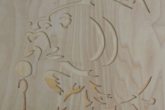 Gravējums kastes vākam