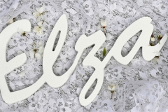 Dizaina elements - krāsoti koka burti