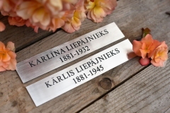 GRAVĒTA NERŪSĒJOŠĀ TĒRAUDA PLĀKSNE KRUSTAM