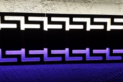Sienas lampa ar Led gaismām, raksta fragments