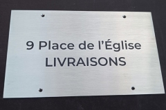 Nerūsējošā tērauda plāksne ar gravējumu