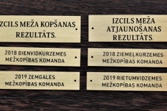 Gravēta misiņa plāksnīte balvai