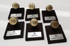 Plāksnīte balvai no anodēta alumīnija brushed ar gravējumu