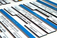 Krāsains ABS. Marķējumi vadības skapim