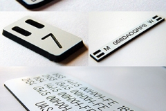 ABS kabeļu marķējumi, iespējami dažādi izmēri