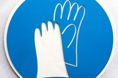 Brīdinājuma zīme -Jālieto aizsargcimdi