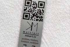 QR kods marķēts alumīnijā