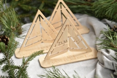 Saliekamas koka balvas ar gravējumu